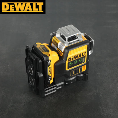DW089LG 12-Line 3x360° Green Laser Level – 12V Lithium Battery Outdoor Leveling