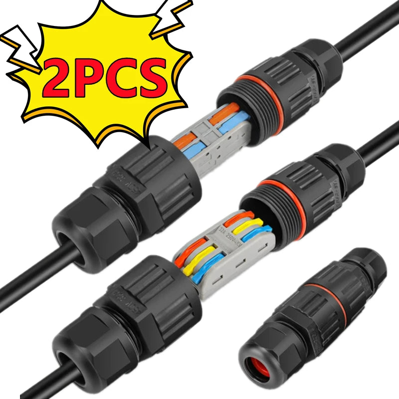 IP68 Waterproof Wire Connector – 2/3 Pin Solder-Free Junction Box