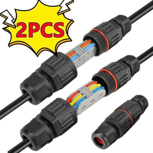 IP68 Waterproof Wire Connector – 2/3 Pin Solder-Free Junction Box
