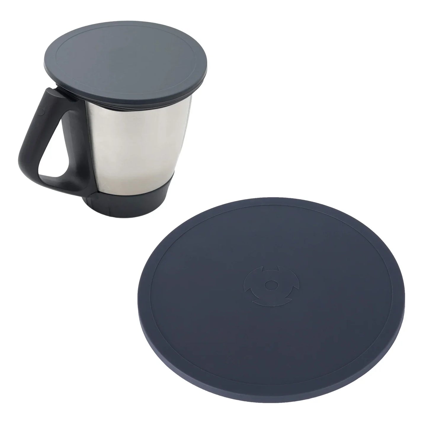 Silicone fermentation lid for Vitamix and Thermomix blenders, food-grade sealing cover for home fermentation and kitchen use.