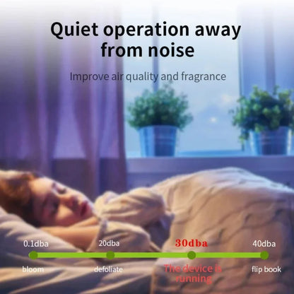 L Scent Tunnel Bluetooth Aroma Diffuser – 150ml Wall-Mount Essential Oil Diffuser, App Control, Timer, Low Noise, CE/RoHS