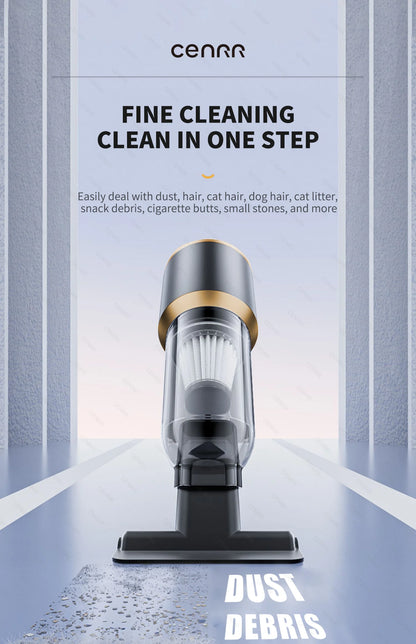 CENRR Mini Car Vacuum Cleaner – 998000Pa, Cordless, Handheld, Blower
