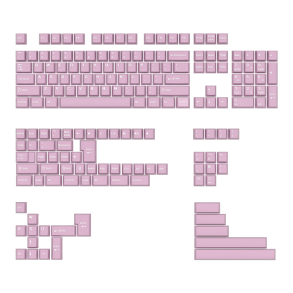 KBDiy Rome Set 174-Key Cherry Profile PBT Double Shot Keycaps – Jade Translucent for Mechanical Keyboards