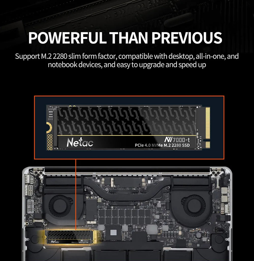 Netac NVMe SSD M.2 2280 PCIe 4.0 | 7400MB/s | 1TB / 2TB / 4TB | For PS5, Laptop & PC