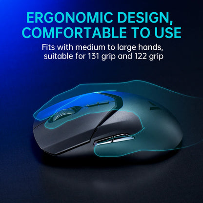Rapoo VT9PRO Wireless Gaming Mouse – 68g Ultra-Light, PAW3395 26000DPI, 8K Polling, 8 Buttons