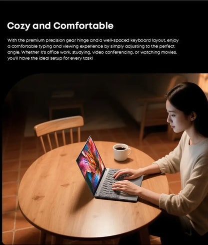 CHUWI FreeBook 2-in-1 Laptop – 13.4" Touch Screen, Intel N150, 16GB RAM, 512GB SSD, Windows 11