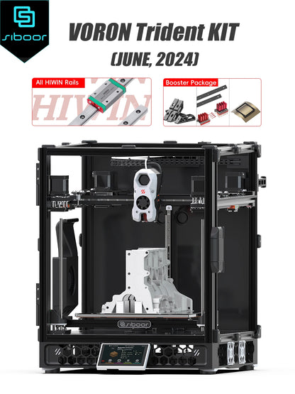SIBOOR Voron Trident 3D Printer Kit – 4AWD, All HIWIN Rails, CNC Metal CoreXY