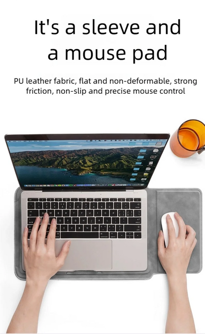 TAIKESEN Laptop Sleeve Case with Stand – PU, 13–16 Inch, for MacBook Air/Pro, Huawei, HP, Dell (Unisex)