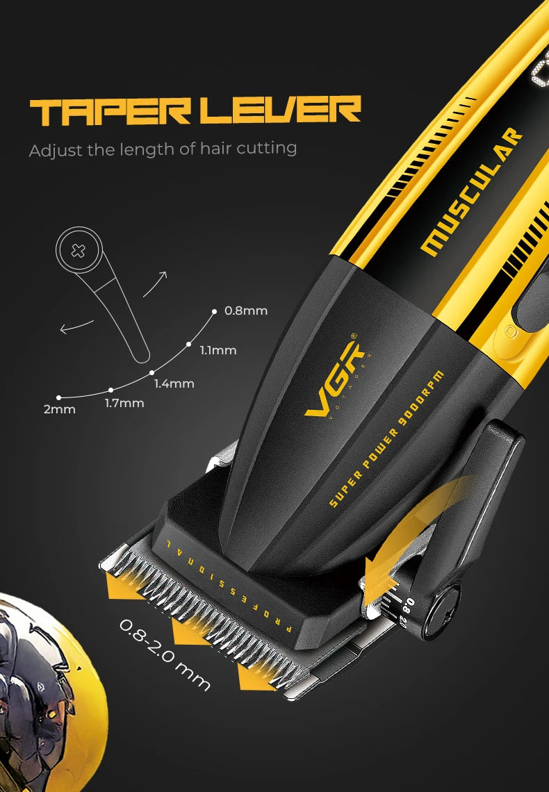 VGR Professional Hair Clippers | 9000 RPM | V-285 & V-003 | Cordless Barber Trimmer