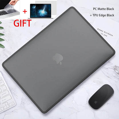 Soft TPU+PC MacBook Case – Pro 16/14/13, Air 15/13, M1–M5 (2019–2025)