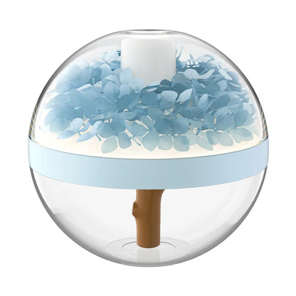 USB Rechargeable Air Humidifier 270ml — 800mAh Battery, Colour LED Light, Mist Maker, Flower Design