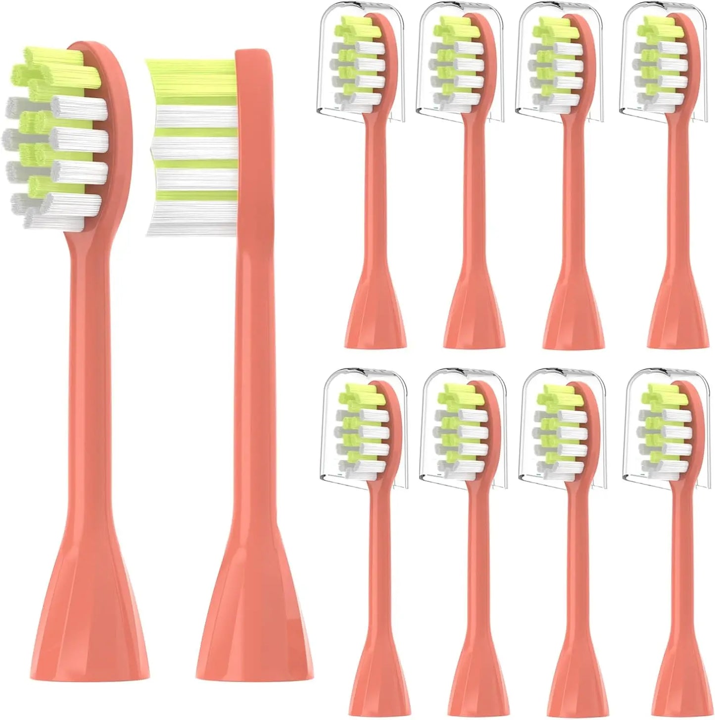 Replacement heads for R.E.D. Shopping electric toothbrush, soft bristles, suitable for adults, available in 4, 6, or 8 pack.