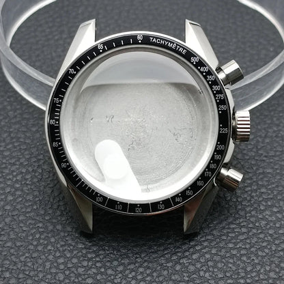39.7mm Men's Watch Case for VK63 Movement – Metal Case with 20mm Strap Fit & Watch Box