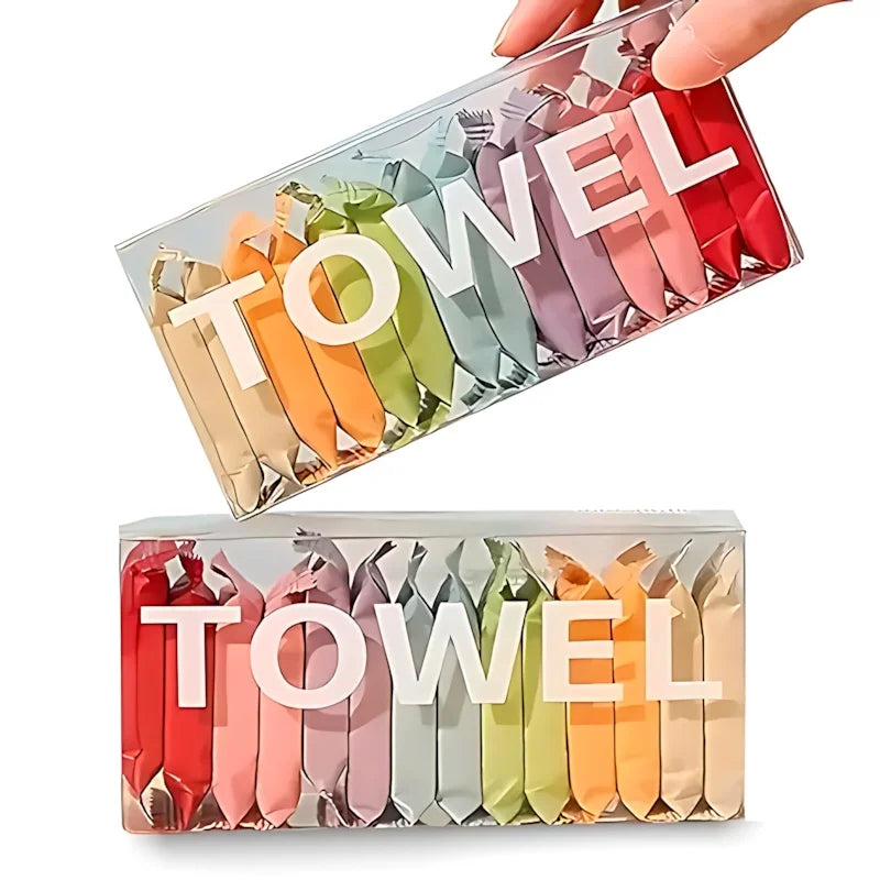 Compressed Disposable Face Towels – Individually Wrapped Travel Size