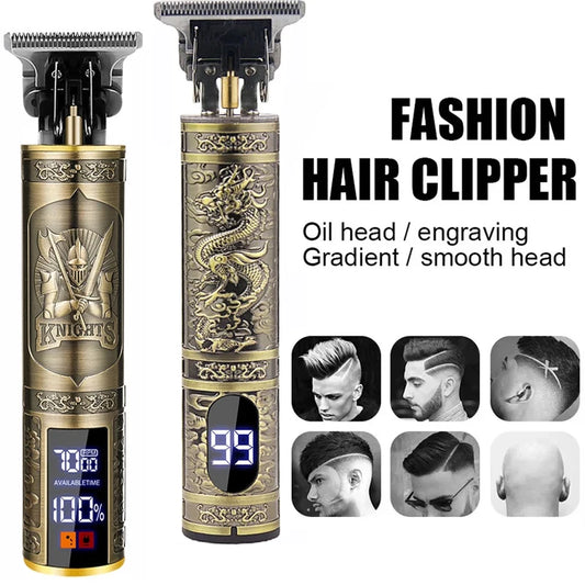 Cordless Professional Hair Clipper - USB Fast Charging, Precision Cutting