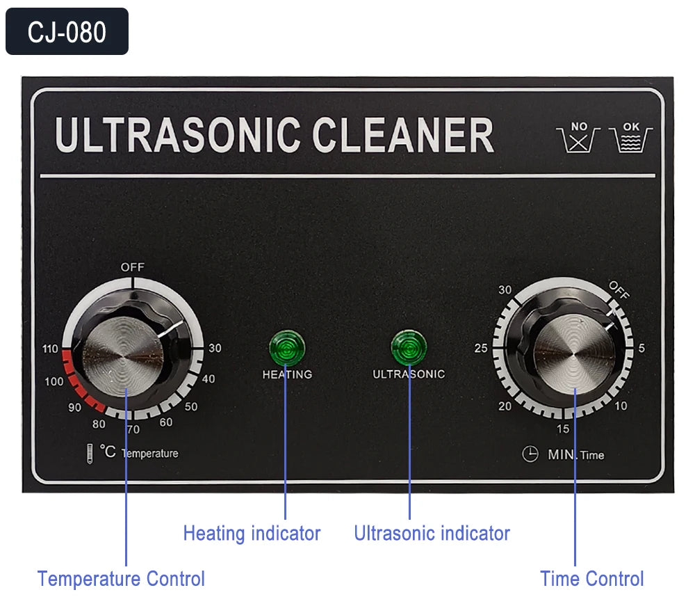 Ultrasonic Cleaner 1.3L–30L | 40KHz 220V EU Plug | Professional Ultrasound Bath
