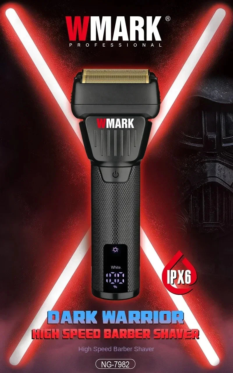 WMARK Men's Professional Electric Hair Clipper & Shaver Set – 9000RPM, 2000mAh, Wet/Dry, Salon Use