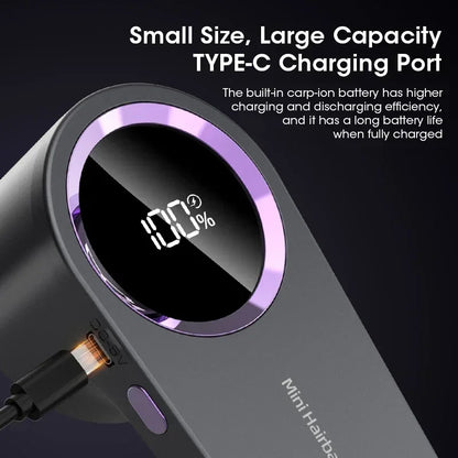 Electric Lint Remover — Smart LED Digital Display, USB Charging, Portable Fabric Hair Ball Trimmer
