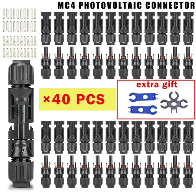 Solar Panel Connector Kit 1000V 30A – PV MC4 Connectors 2.5/4/6mm²