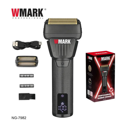 WMARK Men's Professional Electric Hair Clipper & Shaver Set – 9000RPM, 2000mAh, Wet/Dry, Salon Use