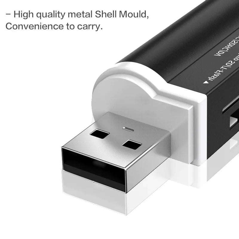 All-in-One USB 2.0 Card Reader – SD, TF, Micro SD, MMC, MS Pro