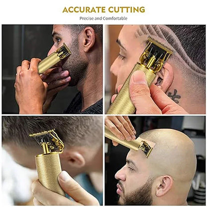 R.E.D. Shopping T9 Professional Hair Clipper with USB fast charging, designed for beard and body trimming, in a sleek black design.