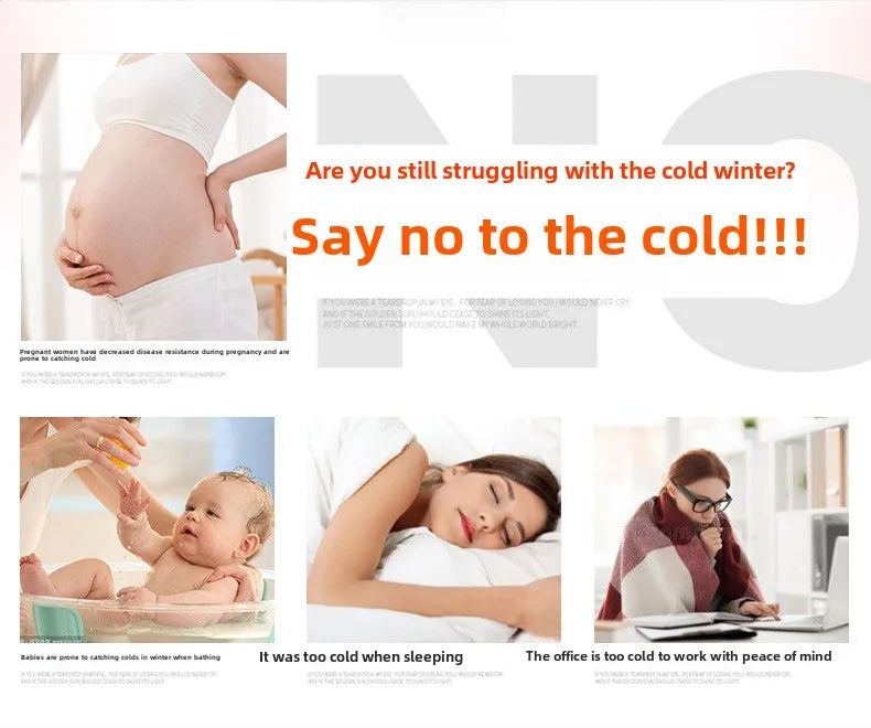 Eco Plug-In Electric Wall Heater — Energy Efficient, Low Noise, Portable Indoor Space Heater