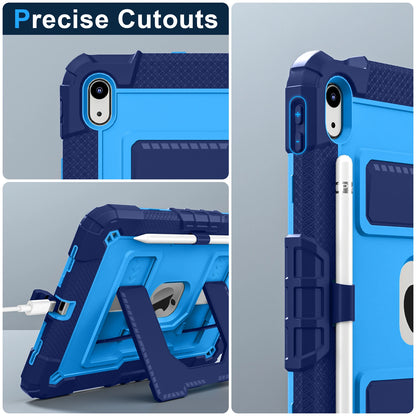 Hybrid 3-Layer Shockproof iPad Case with Shoulder Strap – 11" 2025 / 10.9" 2022