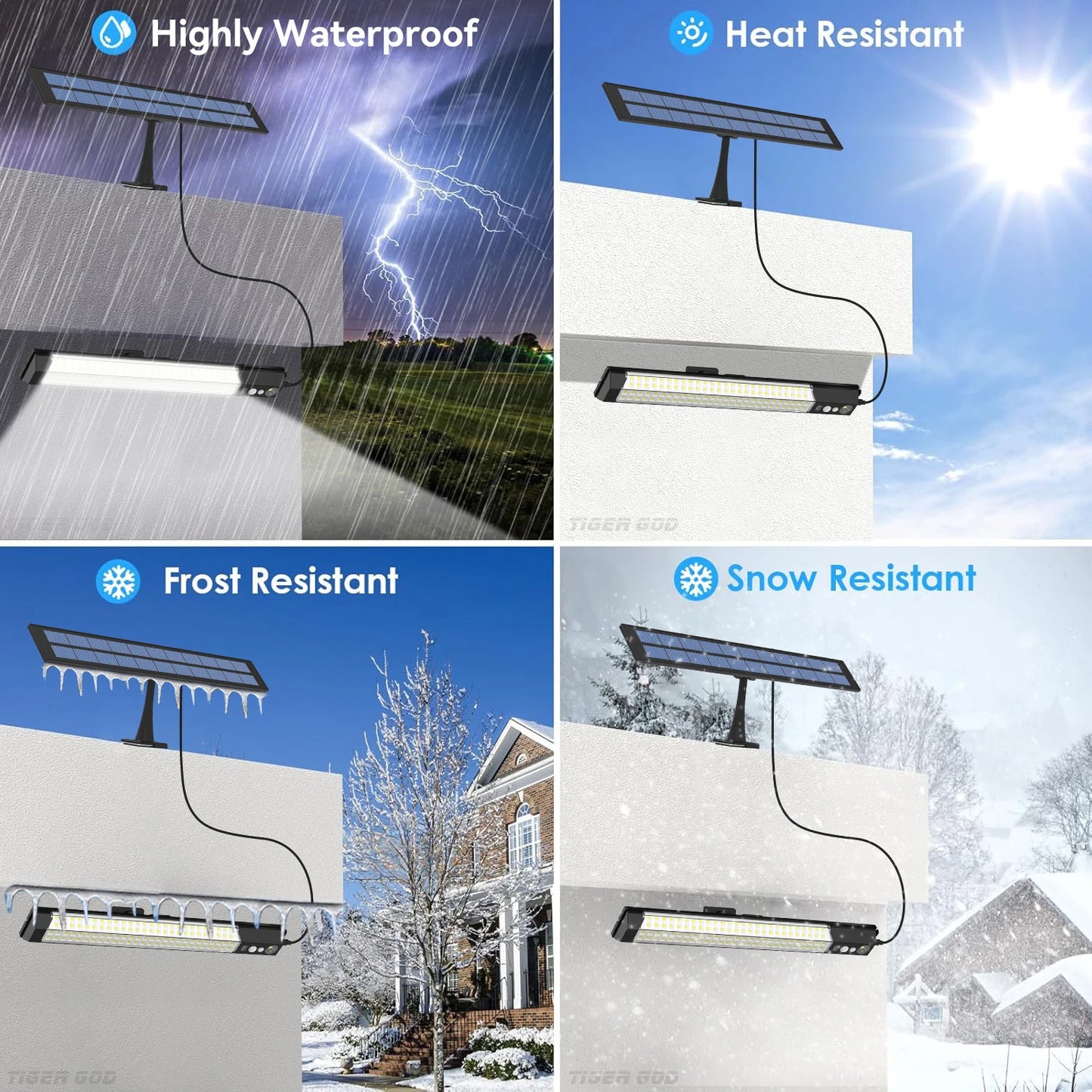 Solar Flood Light – 5000000LM LED, Remote Control, Waterproof Outdoor Spotlight