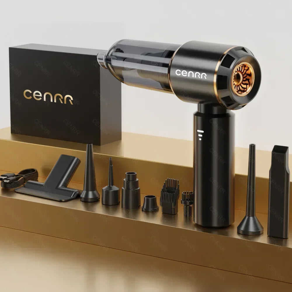 CENRR Mini Car Vacuum Cleaner – 998000Pa, Cordless, Handheld, Blower