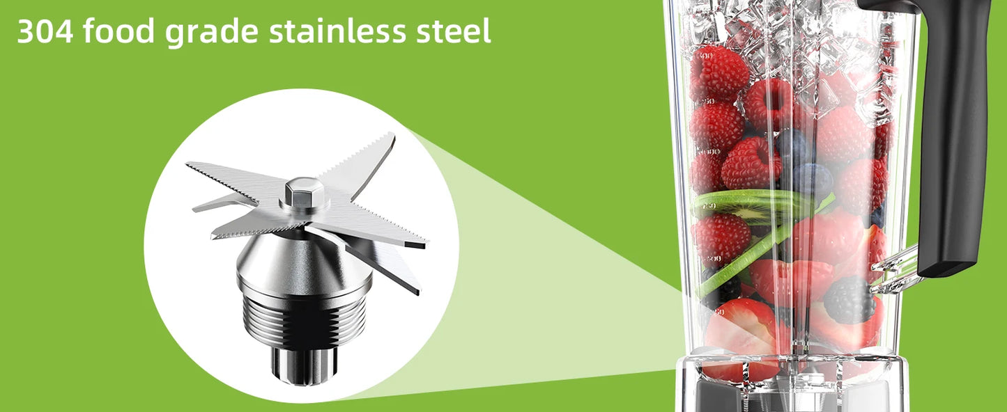 BioloMix 3HP Professional Blender BL-1800 | 2200W | 2L Jug | EU 220V
