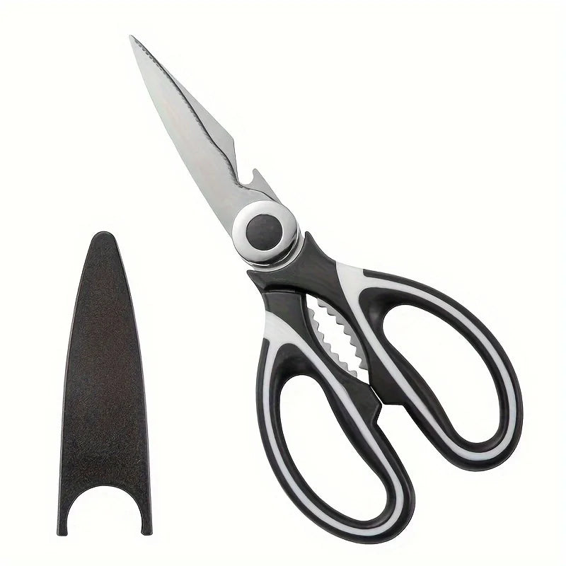 Multifunctional Kitchen Scissors | Stainless Steel Meat, Fish & Food Cutting Shears
