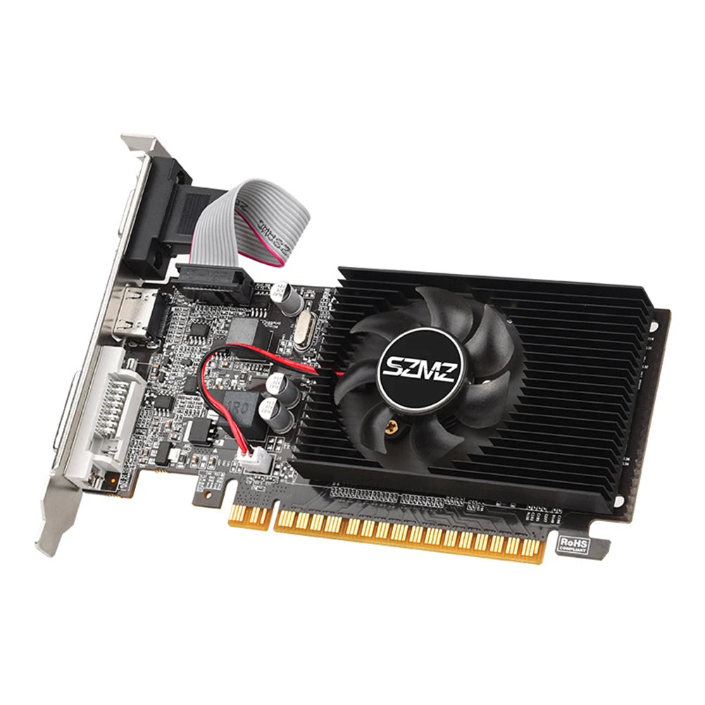 GT210 1GB Graphics Card | DVI VGA HDMI | Low Profile | PCIe 2.0 | Office & Gaming