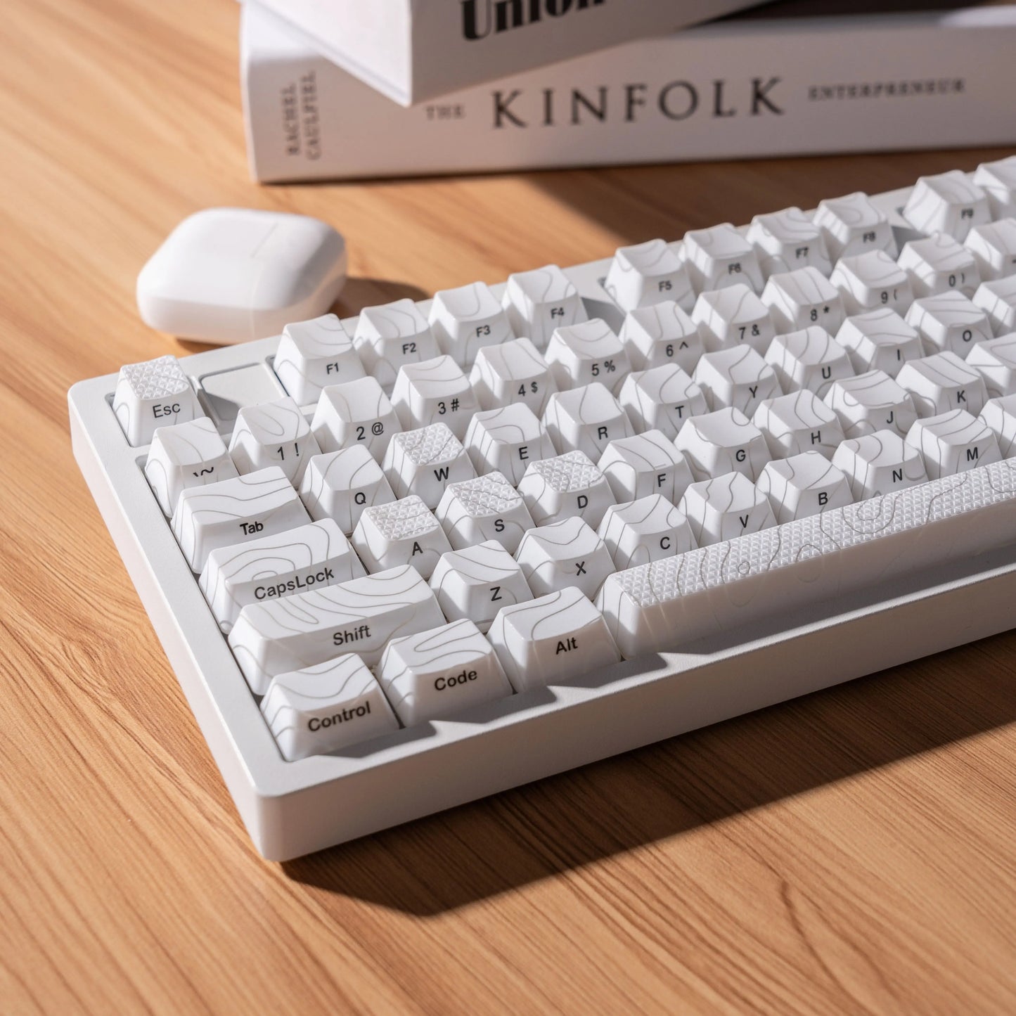 XVX Topographic Keycaps 118 Keys – OEM Profile, Shine-Through, IMD-Tech, Side Print