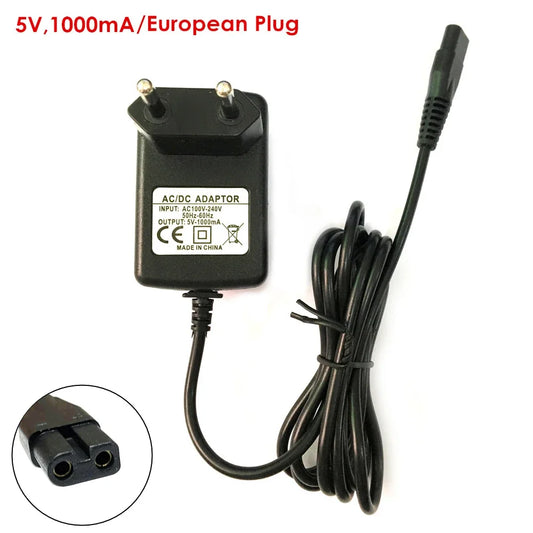 Kemei KM-1986 hair clipper charger with EU plug, compatible with KM-1987, KM-1977, KM-1983, KM-1984, and KM-1976 hair cutting tools