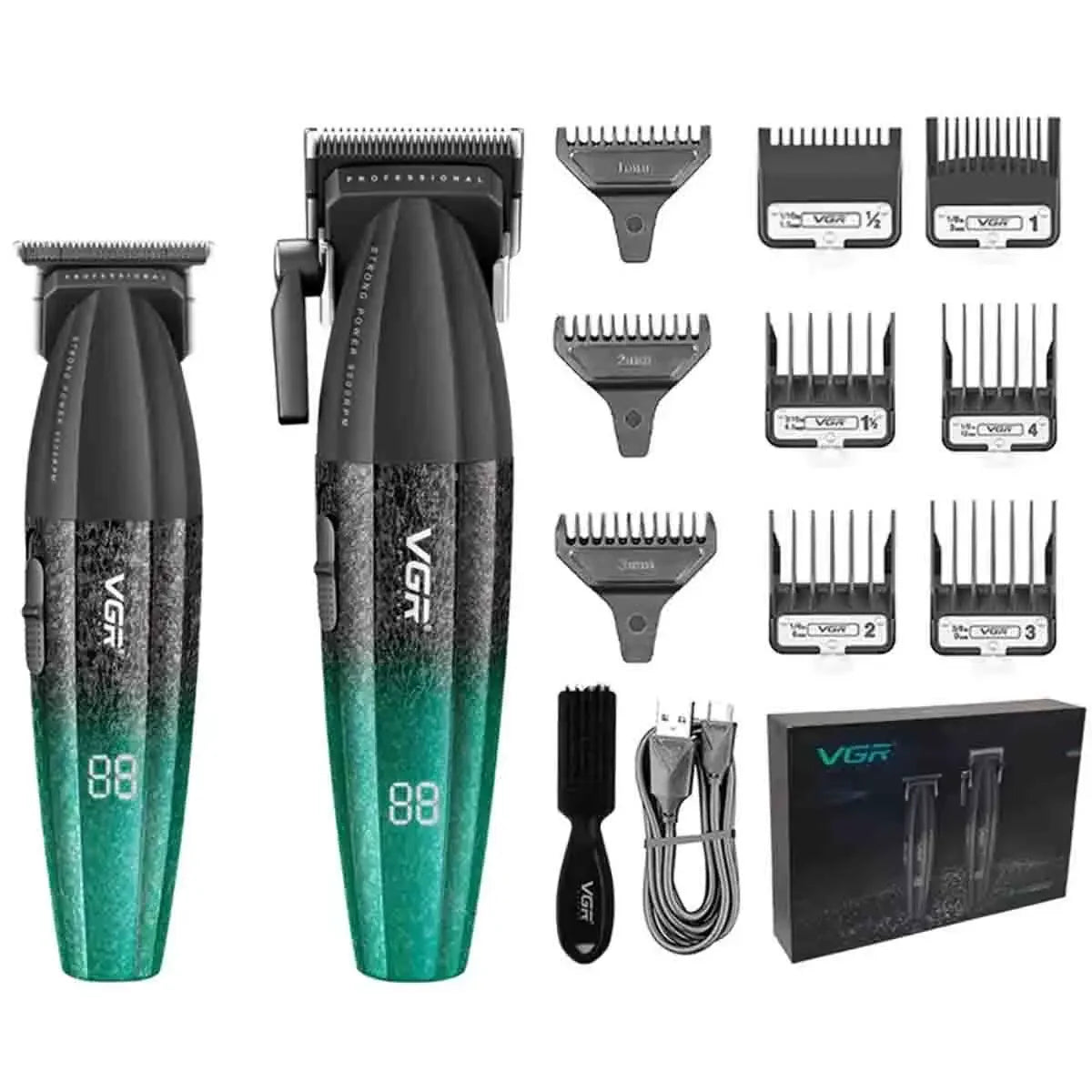 VGR V-640 Professional Hair Clipper | 9000 RPM | Cordless | Metal Body | Men's Trimmer