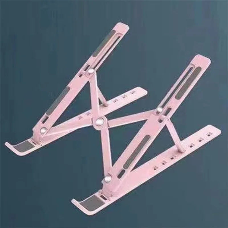 Adjustable Foldable Laptop Stand 7-Level – Portable ABS Holder for MacBook, iPad, Lenovo, Tablet