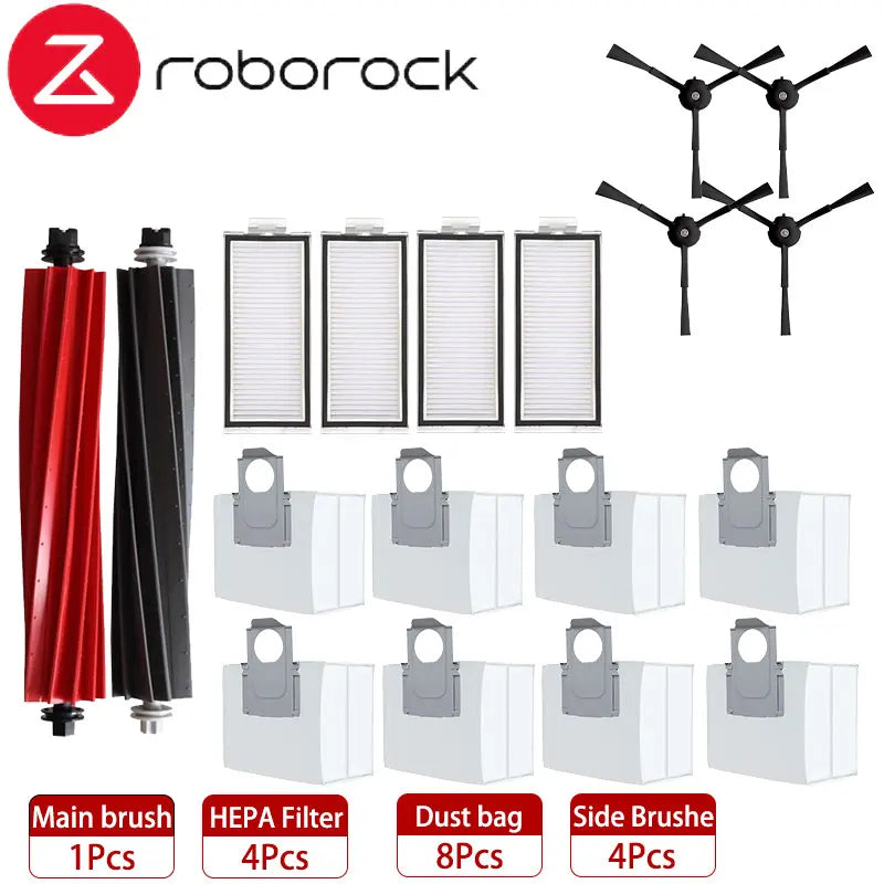 Roborock Q8 Max / Q8 Max+ / Q5 Pro / Q5 Pro+ Robot Vacuum Accessories – Brush, Filter, Mop & Dust Bag