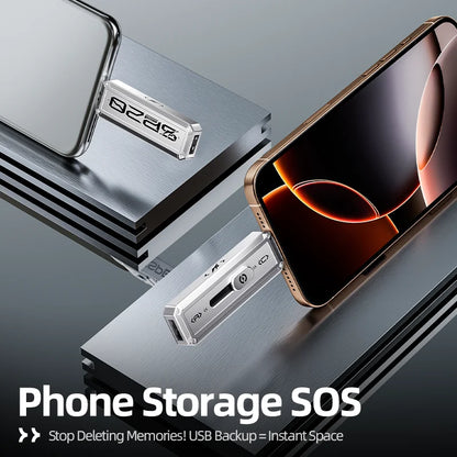 MOVESPEED SP20 USB Flash Drive | 2100MB/s | USB 3.2 Gen 2 | Type-C + USB-A | 256GB–2TB | iPhone