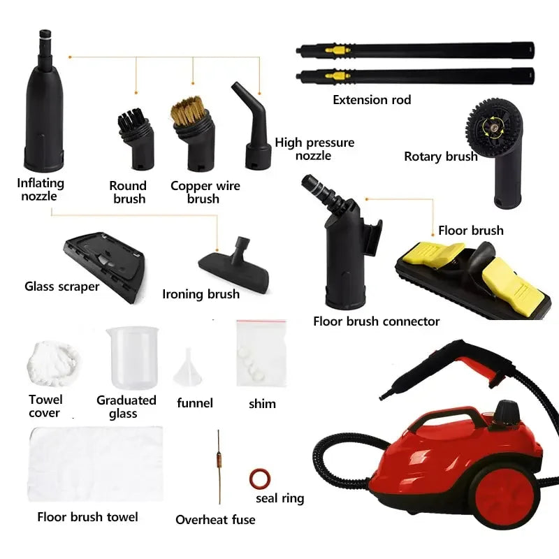 Multifunctional High-Temperature Steam Cleaner 220V EU – Floor, Car & Kitchen