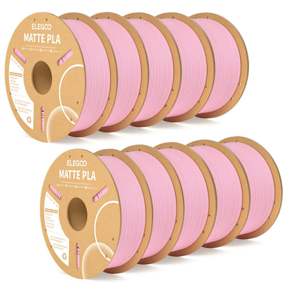 ELEGOO Matte PLA Filament 1.75mm 1KG – +/-0.02mm Accuracy, Cardboard Spool
