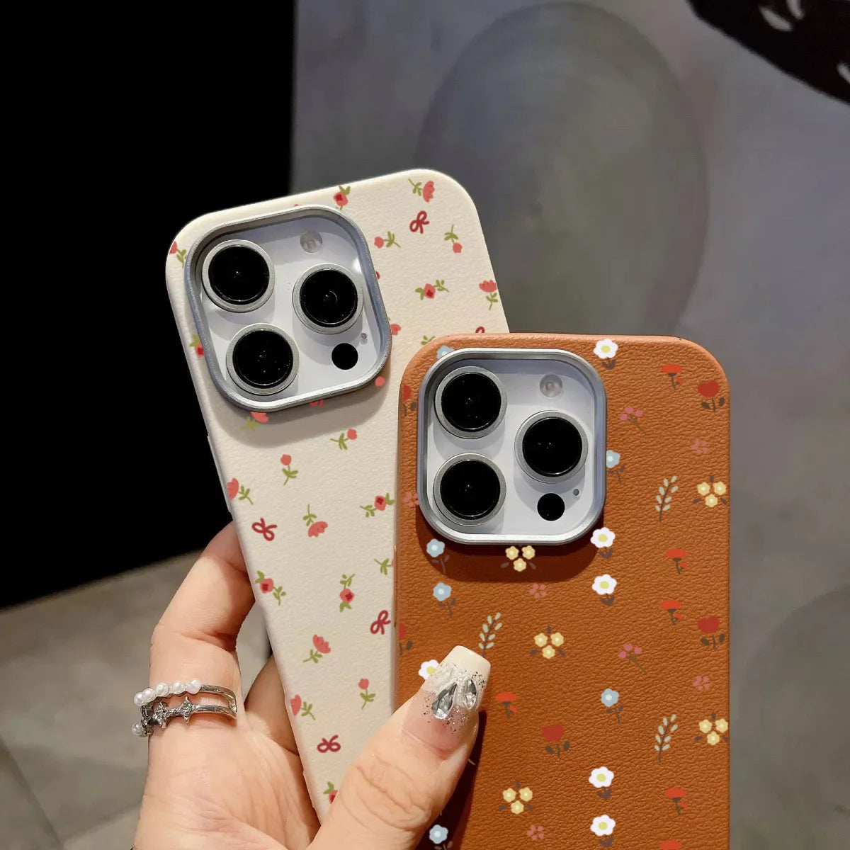 Retro Floral Leather Phone Case for Xiaomi Mi 11 Lite, 13T Pro, Poco X7, F6, X5 – Shockproof
