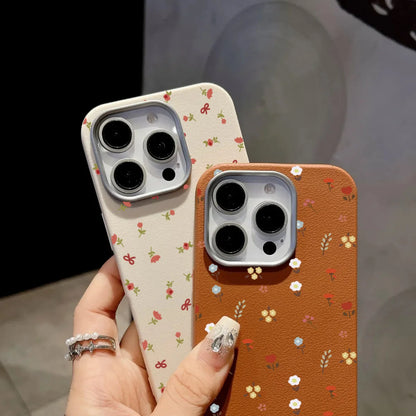 Retro Floral Leather Phone Case for Xiaomi Mi 11 Lite, 13T Pro, Poco X7, F6, X5 – Shockproof