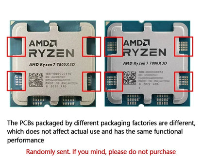 AMD Ryzen 7 7800X3D – 8-Core, 4.2GHz, DDR5, AM5 Gaming CPU (No Fan)