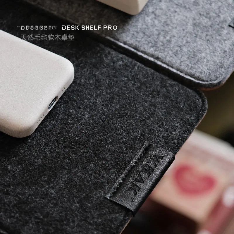 Cork Felt Keyboard Desk Pad – Shock Absorbing Silent Mat for 60%–80% Mechanical Keyboards