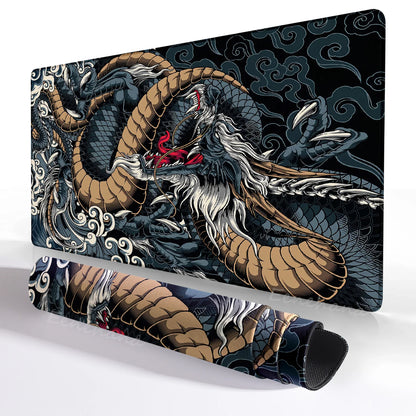 Japanese Dragon XXL Gaming Mouse Pad – Anime Desk Mat 900x400mm