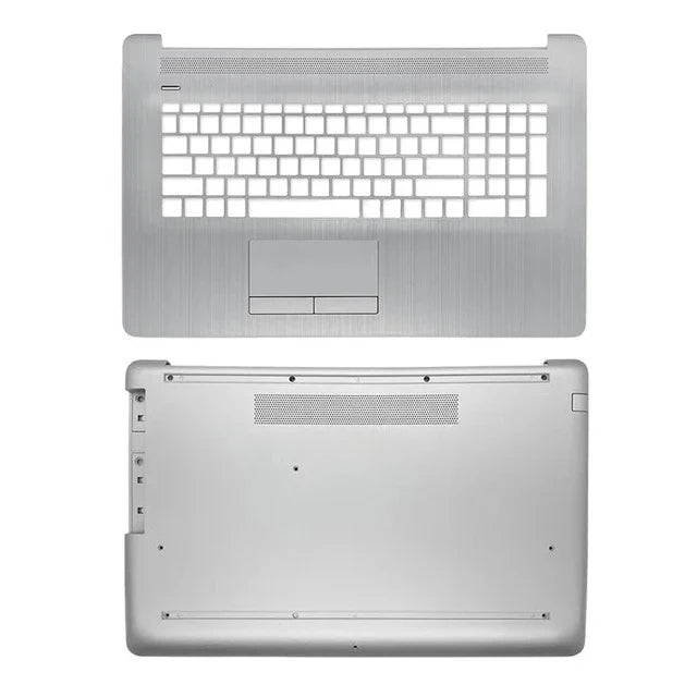 HP 17-BY/17-CA Laptop Replacement Parts — LCD Cover, Palmrest, Bottom Case (Silver/Black)