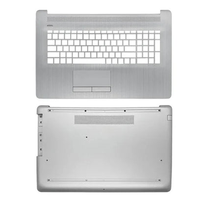 HP 17-BY/17-CA Laptop Replacement Parts — LCD Cover, Palmrest, Bottom Case (Silver/Black)