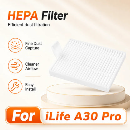 iLife A30 Pro Robot Vacuum Spare Parts – Brush, Filter, Mop & Dust Bag
