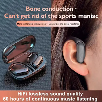 A520 Wireless Bluetooth 5.3 Ear Hook Headset – HIFI Stereo, Microphone, Running & Gaming